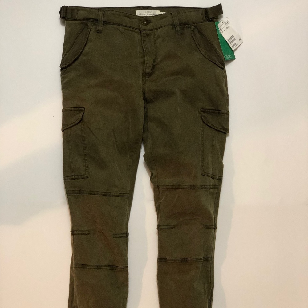 H&M Army Green pants w/side pockets Size 10